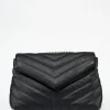 Bolso Acolchado Cierre Boton Efecto