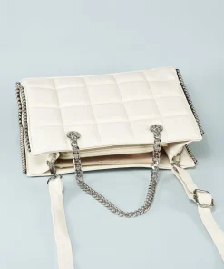Bolso Acolchado Tachas Efecto
