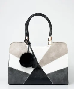 Bolso Shopper Detalle Bordados Y Borlas