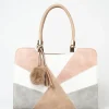 Bolso Shopper Detalle Bordados Y Borlas