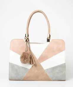 Bolso Shopper Detalle Bordados Y Borlas