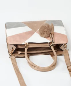 Bolso Shopper Detalle Bordados Y Borlas
