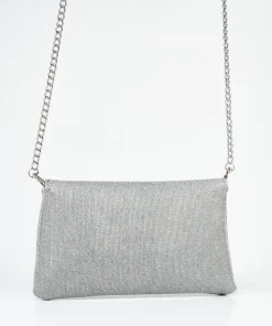 Bolso Solapa Pieza Metalica Efecto