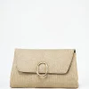 Bolso Solapa Pieza Metalica Efecto