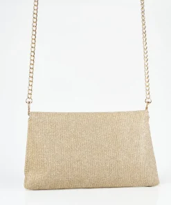 Bolso Solapa Pieza Metalica Efecto