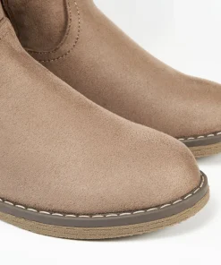 Bota Arrugada Hebilla Efecto