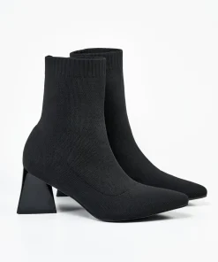 Botin Calcetin Tacón Geometrico Efecto