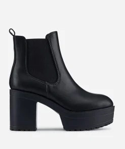 Botin Chelsea Plataforma Alta Efecto