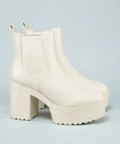 Botin Chelsea Plataforma Alta Efecto