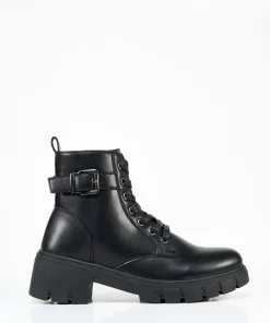 Botin Cordon Detalle Hebilla Efecto