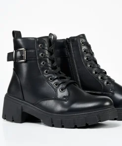Botin Cordon Detalle Hebilla Efecto