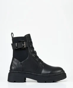 Botin Cordon Y Hebilla Efecto