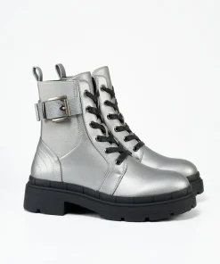 Botin Cordon Y Hebilla Efecto