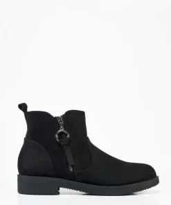 Botin Detalle Cremallera Efecto