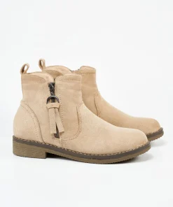 Botin Detalle Cremallera Efecto