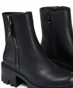 Botin Detalle Cremallera Efecto