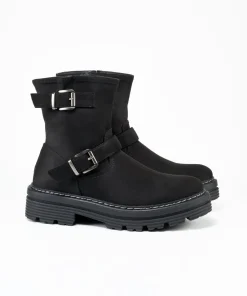 Botin Doble Hebilla Efecto