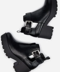Botin Hebilla Abertura Lateral Efecto