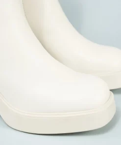 Botin Liso Plataforma Efecto