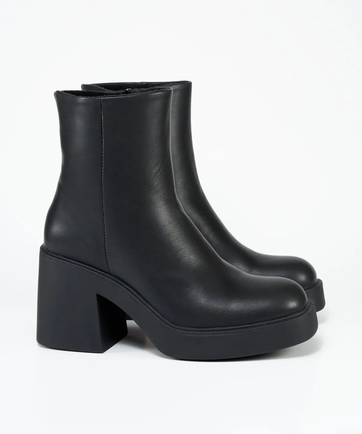 Botin Liso Plataforma Efecto