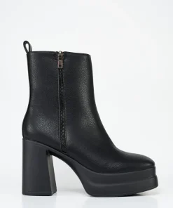 Botin Plataforma Detalle Cremallera Efec
