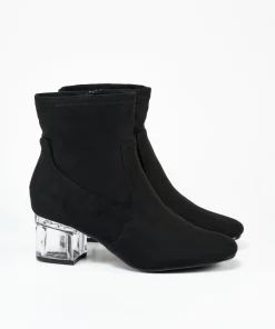 Botin Tacón Transparente Efecto