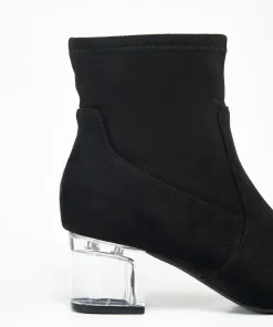 Botin Tacón Transparente Efecto