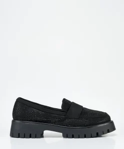 Mocasin Detalle Strass Efecto
