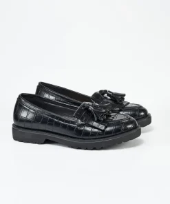 Mocasin Flecos Y Borlas Efecto