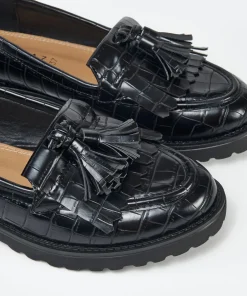 Mocasin Flecos Y Borlas Efecto