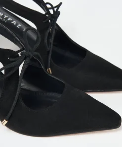 Sandalia Cerrada Cordones Efecto